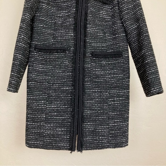 J. Crew Tweed Lurex Lady Coat with Braided Trim - Picture 4 of 8
